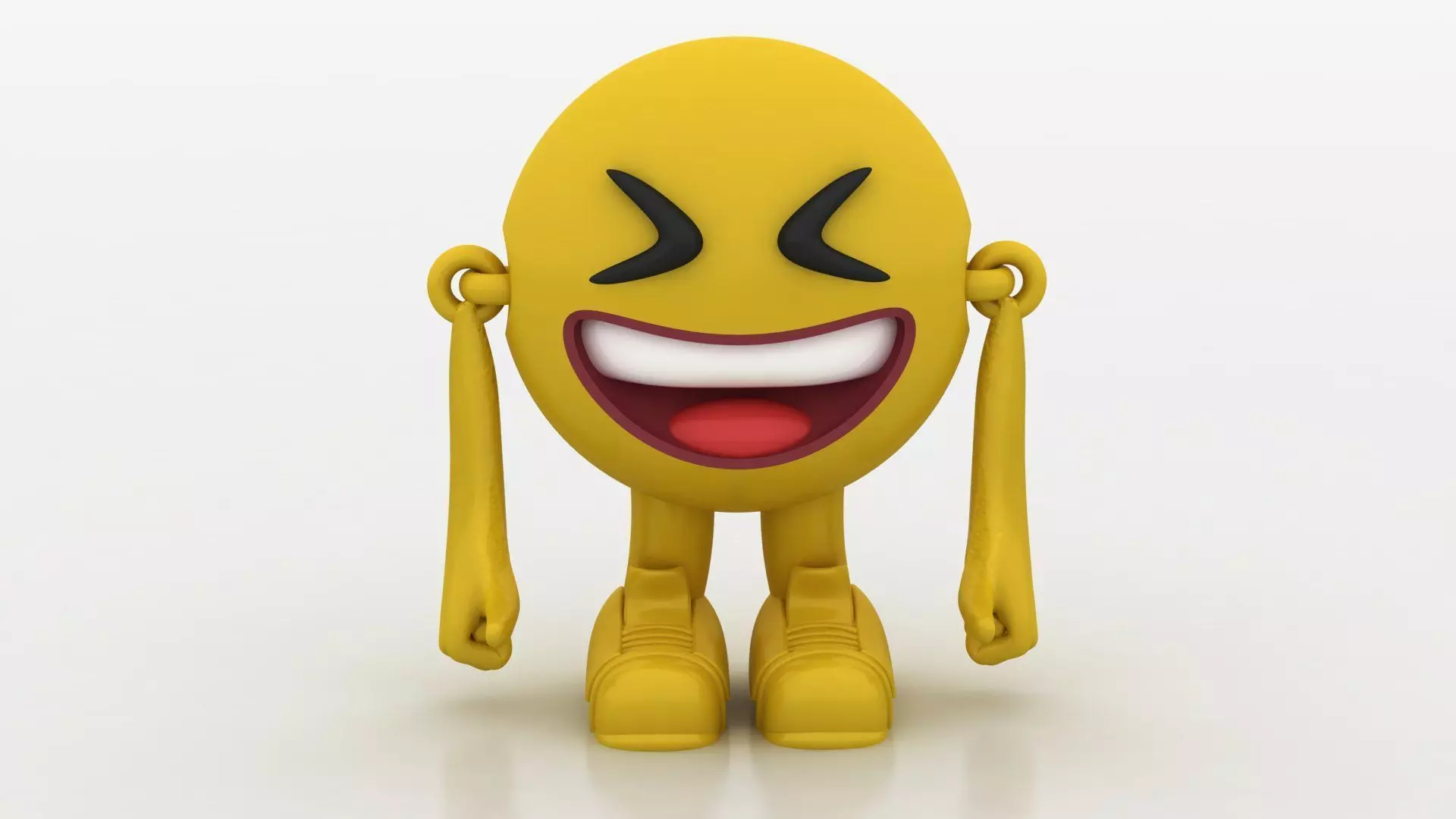 laughing emoji toy 3D printable model 3D print model_0