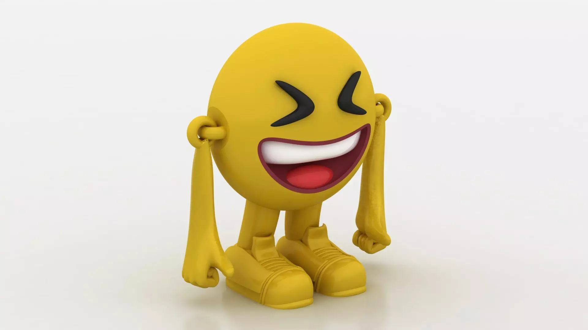 laughing emoji toy 3D printable model 3D print model_1