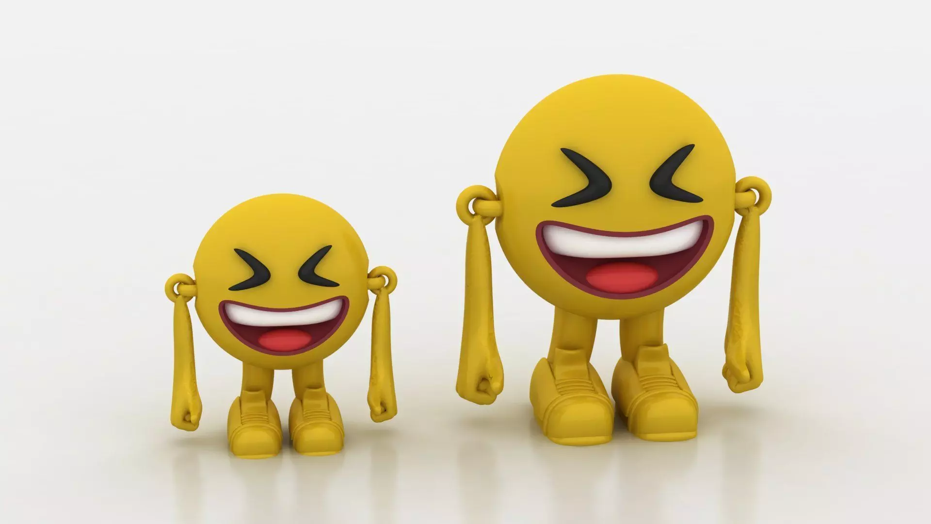 laughing emoji toy 3D printable model 3D print model_2
