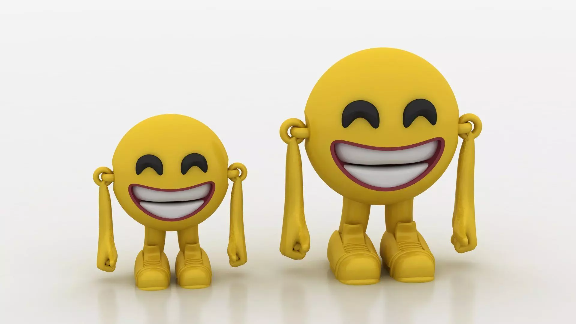 laugh emoji toy 3D printable model 3D print model_0