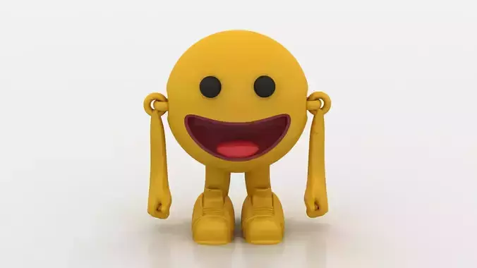 smiley face toy 3D printable model  