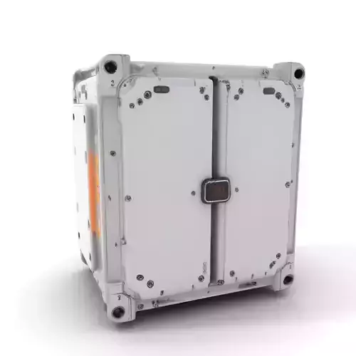 Industrial Container Model Pack with Orange Indicators Low-poly 3D model