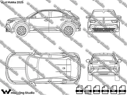 Opel Mokka 2025 blueprint