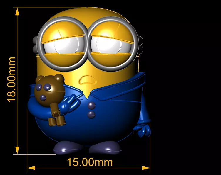 sleepy toy character 3D printable model   3D print model_3