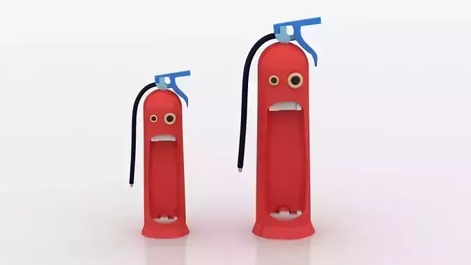 funny fire safety toy 3D printable model  