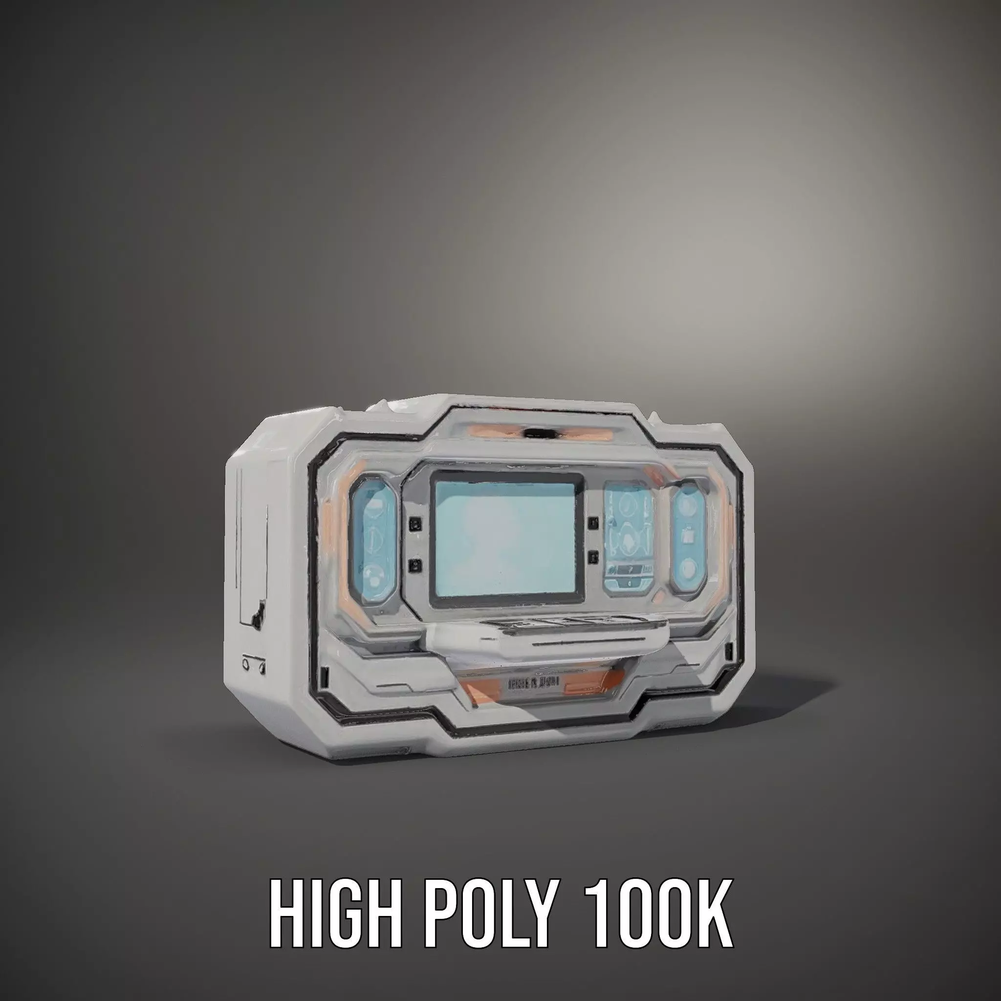 Futuristic Medical Console model pack Low-poly 3D model_13