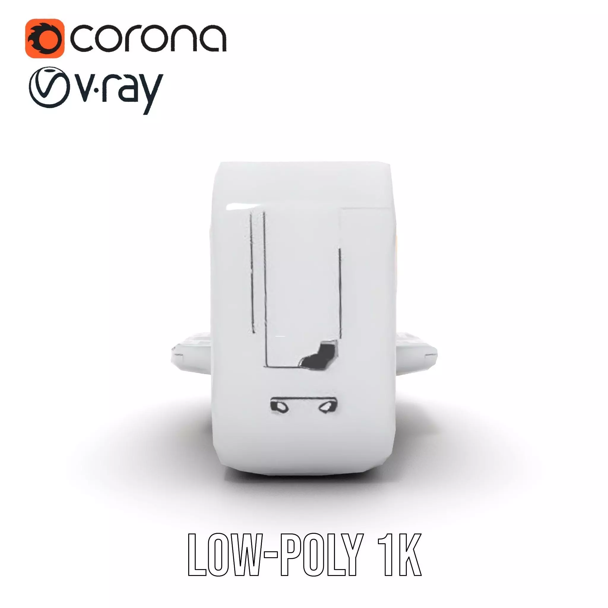 Futuristic Medical Console model pack Low-poly 3D model_15