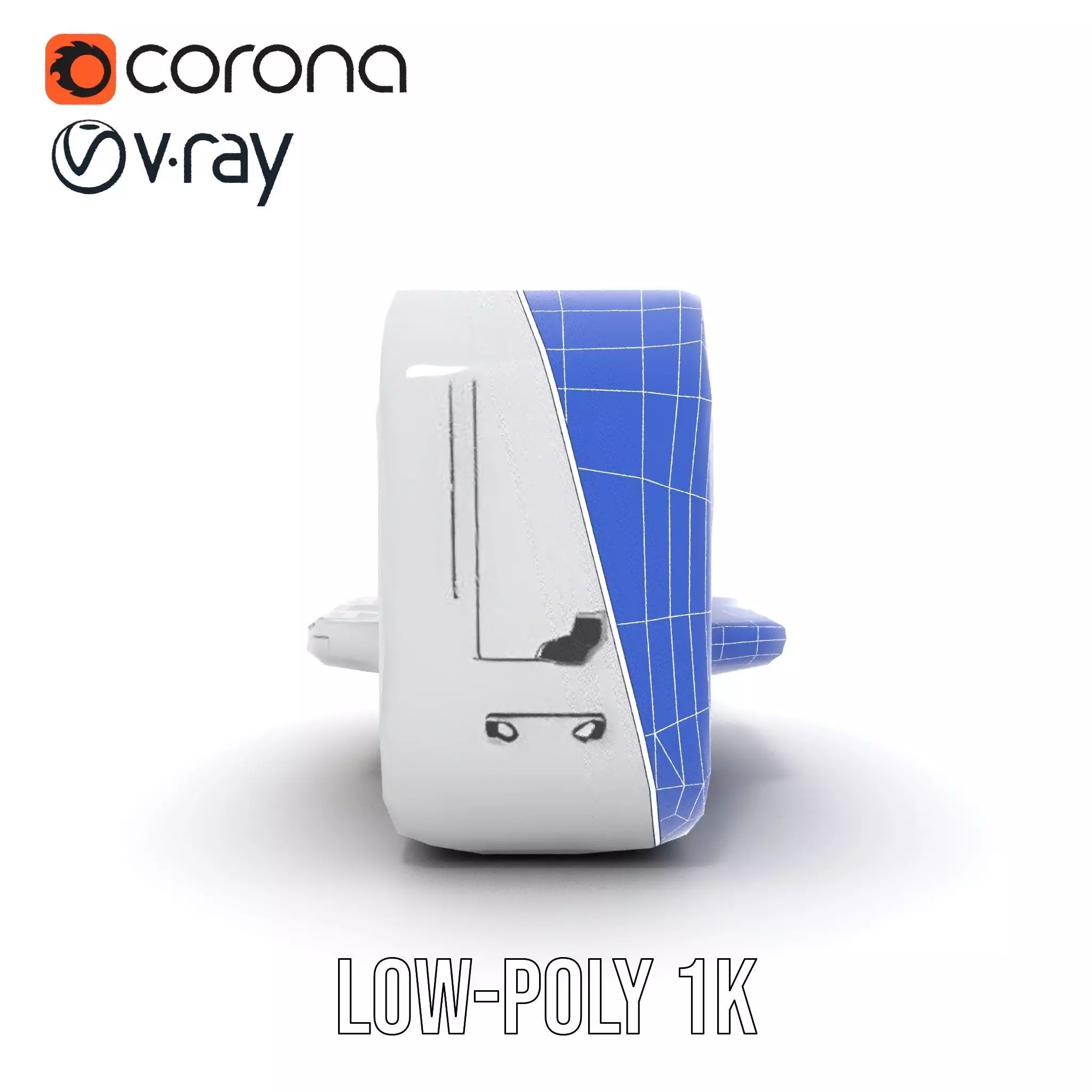 Futuristic Medical Console model pack Low-poly 3D model_32