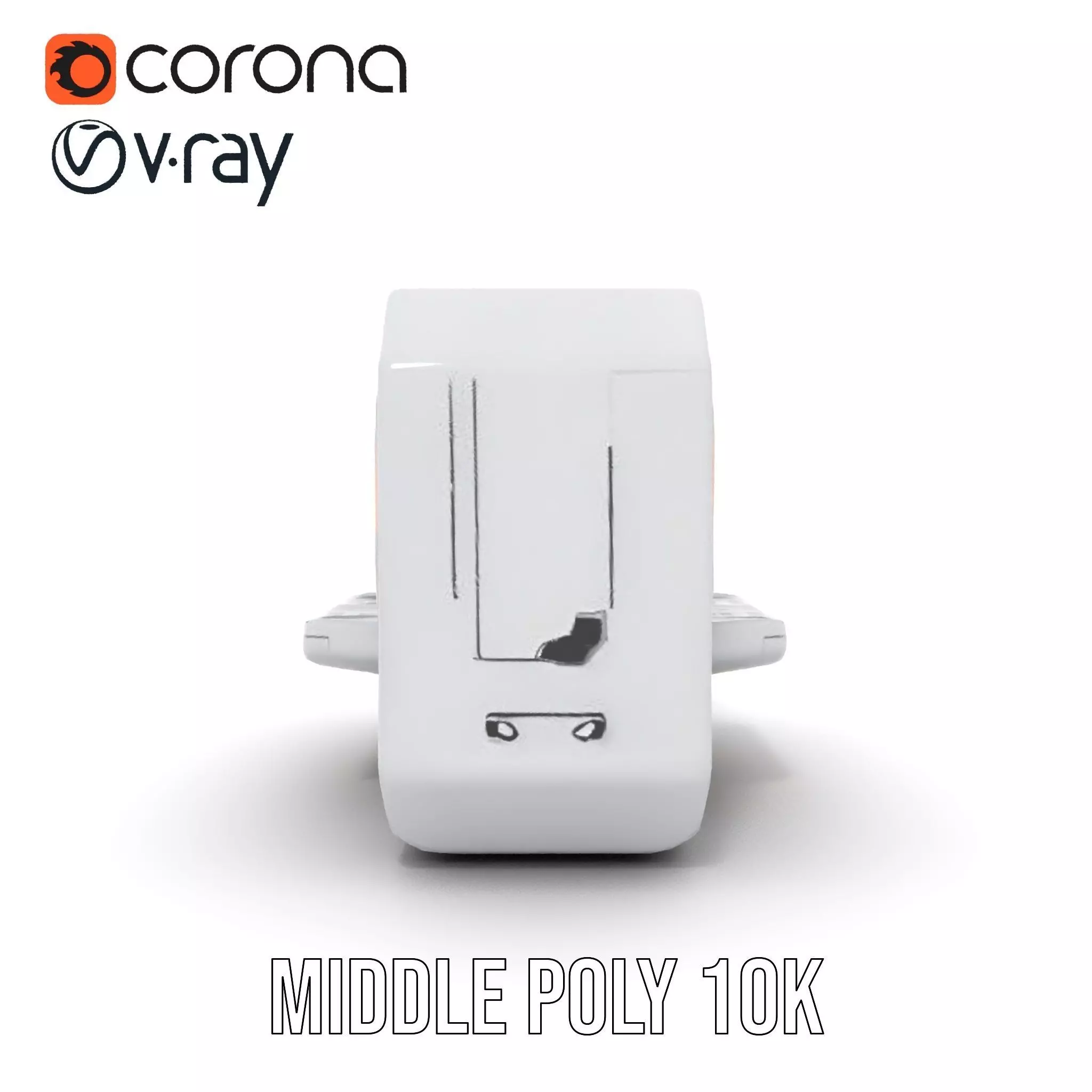 Futuristic Medical Console model pack Low-poly 3D model_14