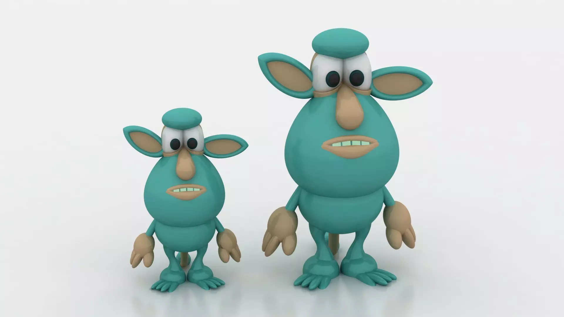 cartoon alien toy 3D printable model   3D print model_0