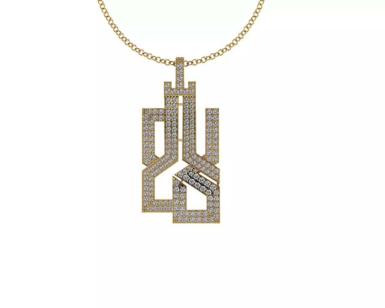 Allah Name Pendant 3D print model