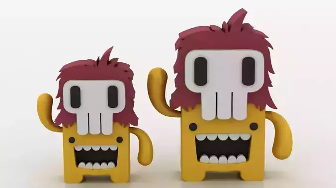 cartoon monster toy 3D printable model   3D print model