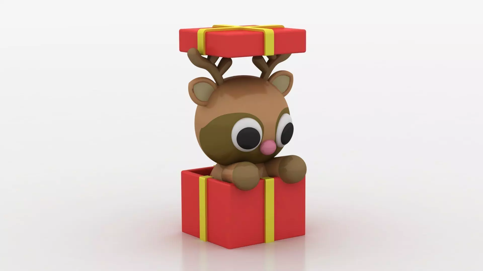christmas gift reindeer toy 3D printable model  3D print model_1