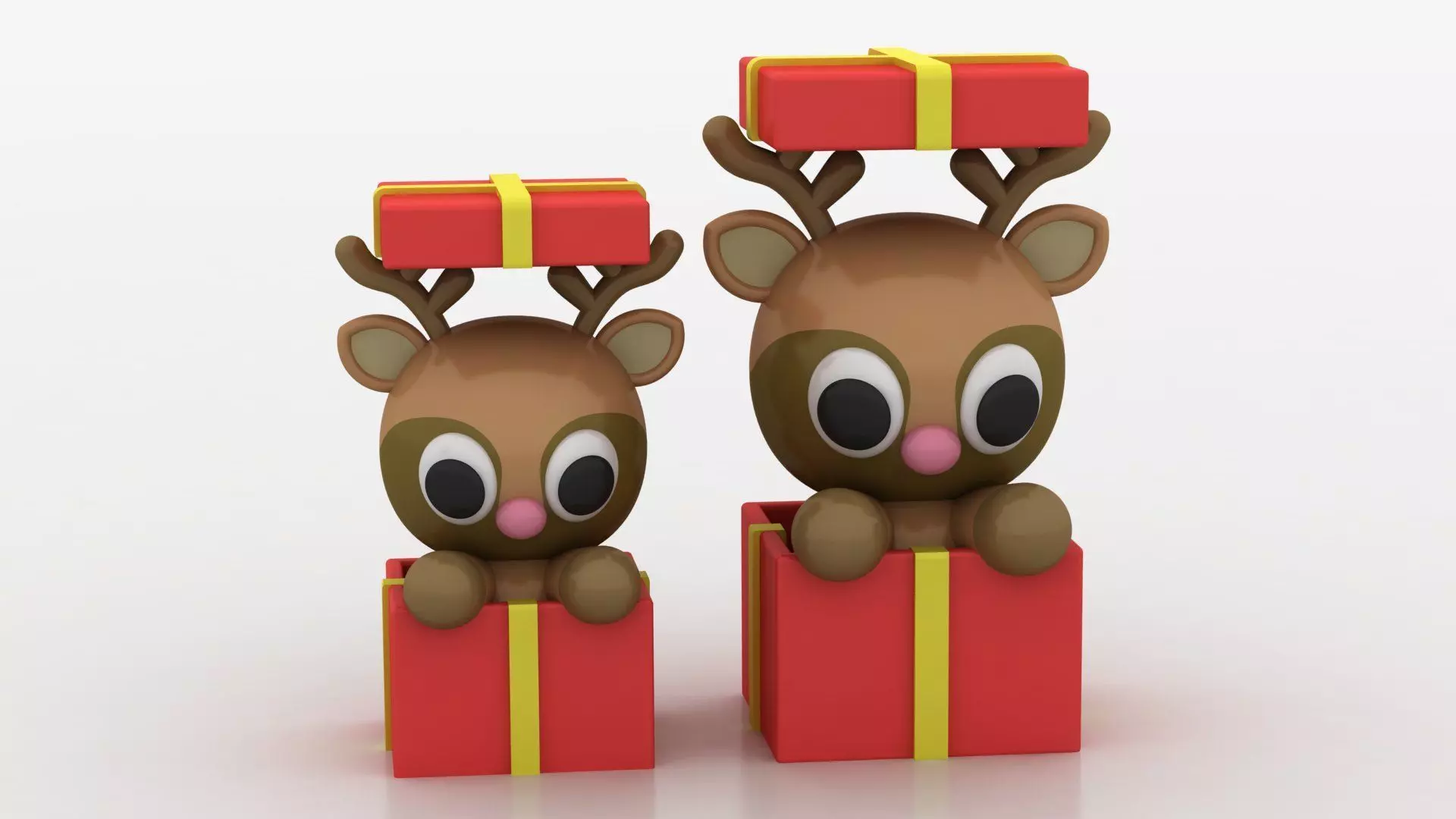 christmas gift reindeer toy 3D printable model  3D print model_0