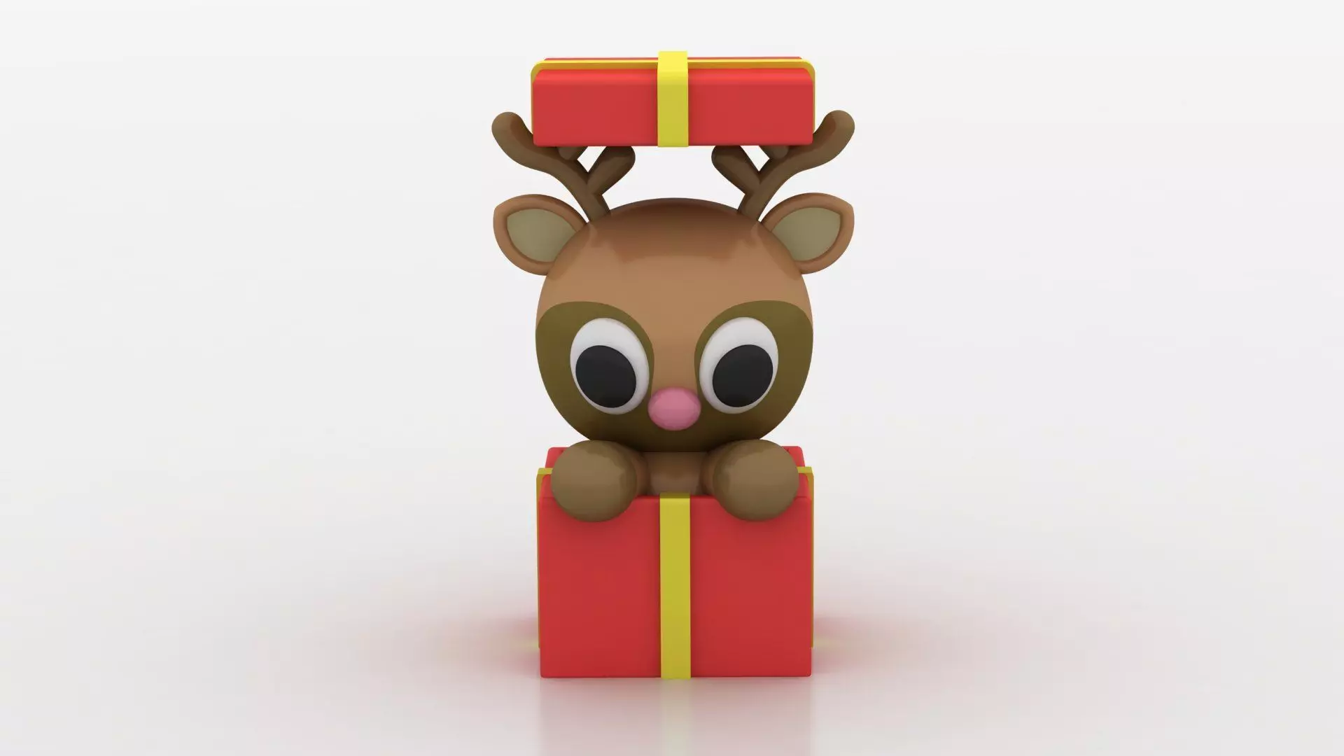 christmas gift reindeer toy 3D printable model  3D print model_3