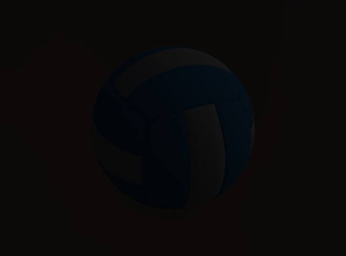 Realistic volleyball 2 ball Low-poly 3D model