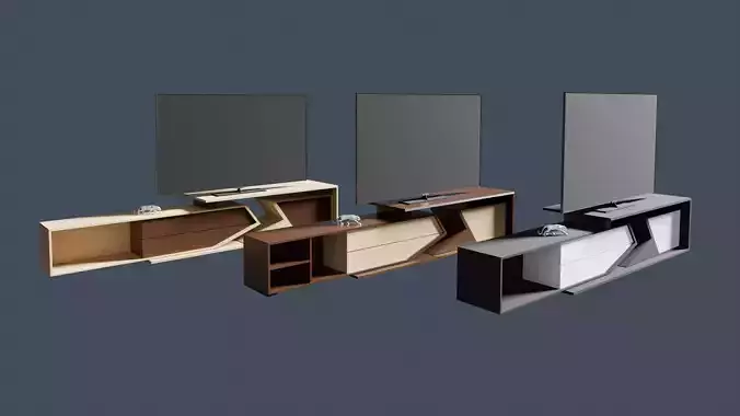 TV Stand furniture and TV led