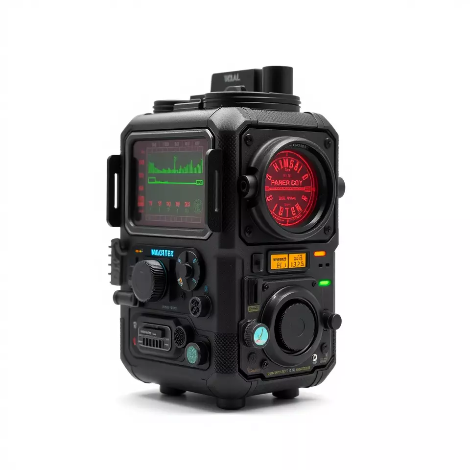 Futuristic Radio Device Model Pack Low-poly 3D model_2