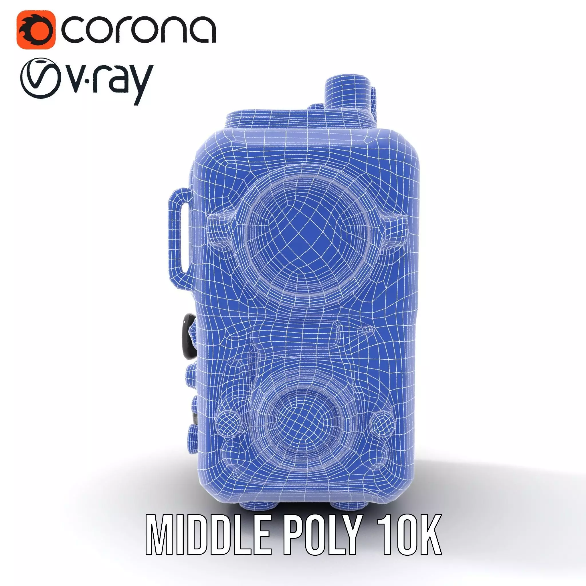 Futuristic Radio Device Model Pack Low-poly 3D model_19