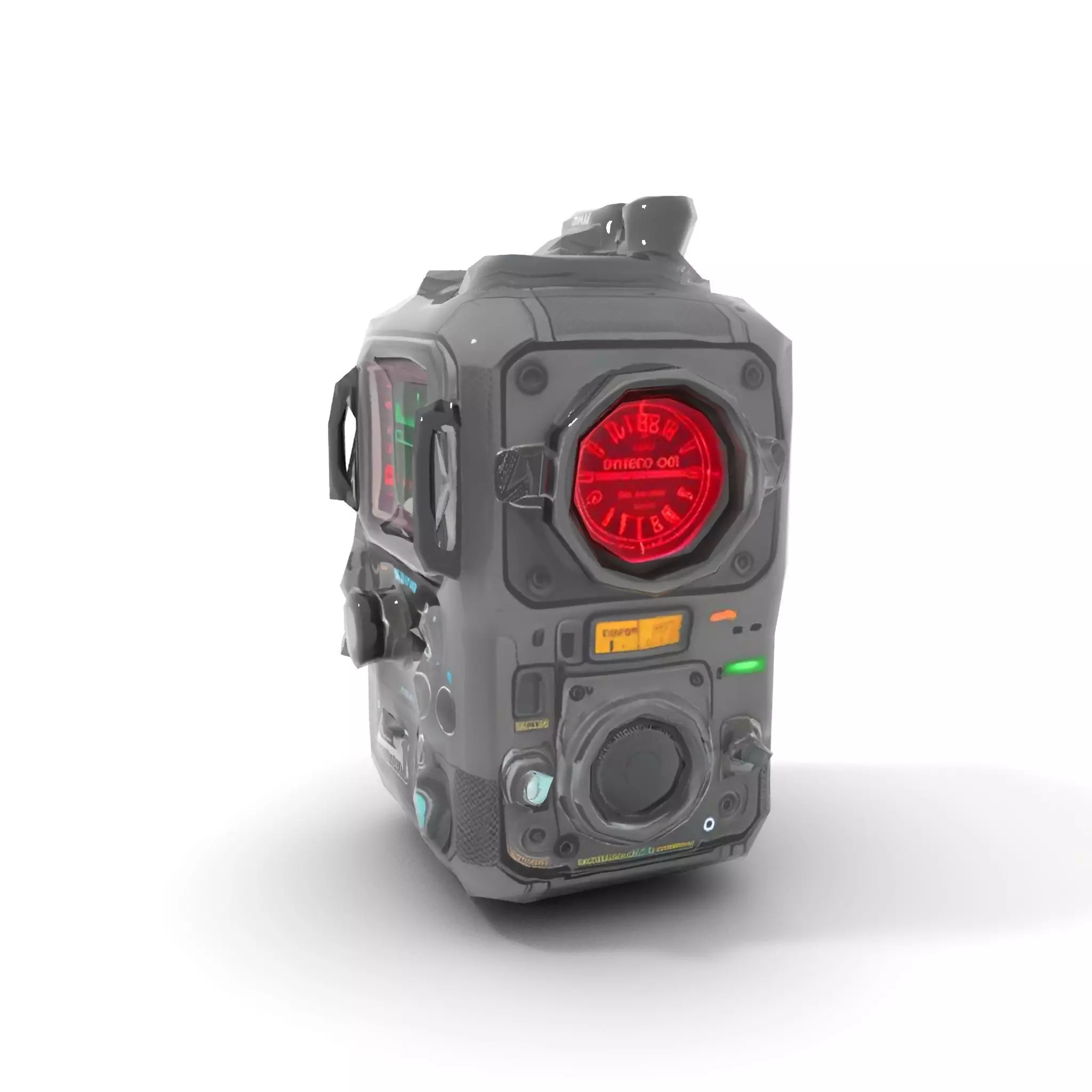 Futuristic Radio Device Model Pack Low-poly 3D model_9