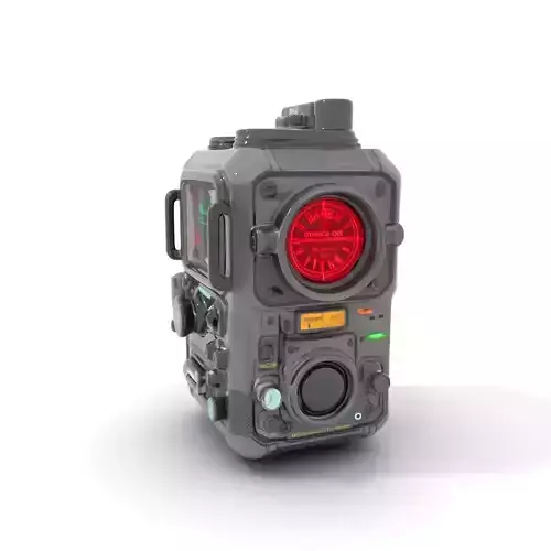 Futuristic Radio Device Model Pack Low-poly 3D model