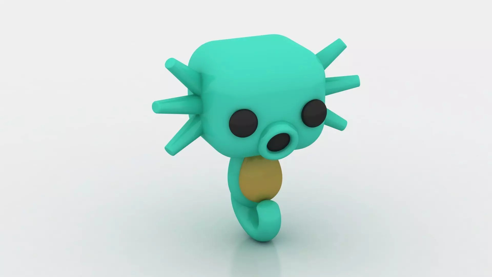 3D sea creature toy 3D printable model 3D print model_0