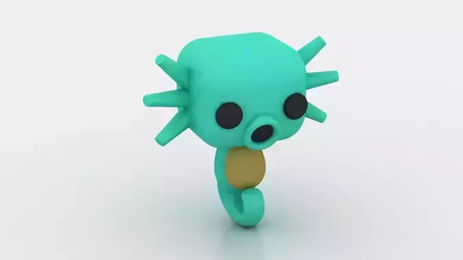 3D sea creature toy  3D printable model  3D print model