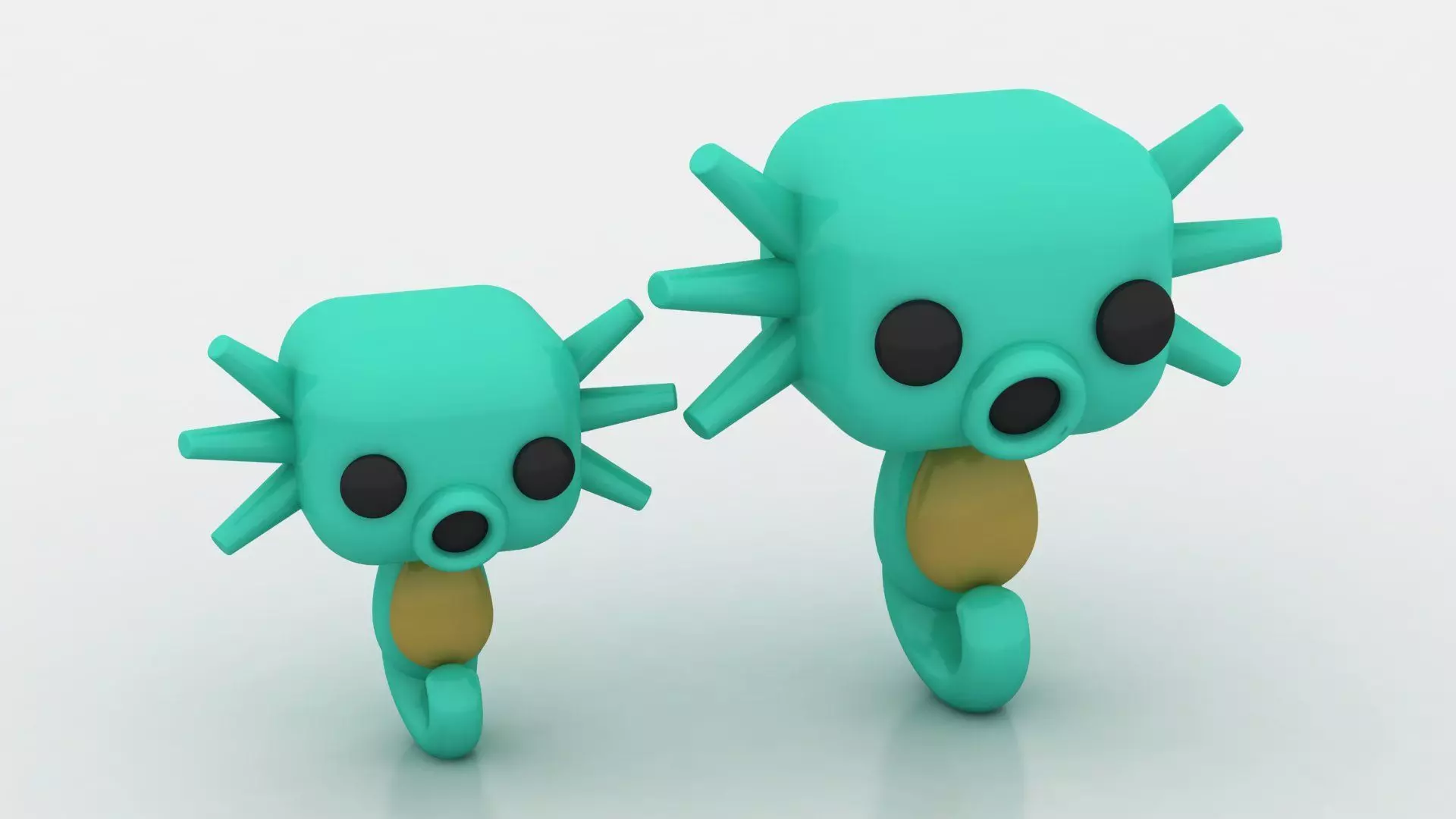 3D sea creature toy 3D printable model 3D print model_1