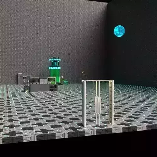 Alien Lab SciFi 3D Scene in Blender