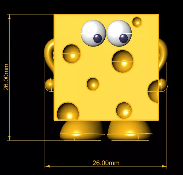 cute food toy 3D printable model 3D print model_3