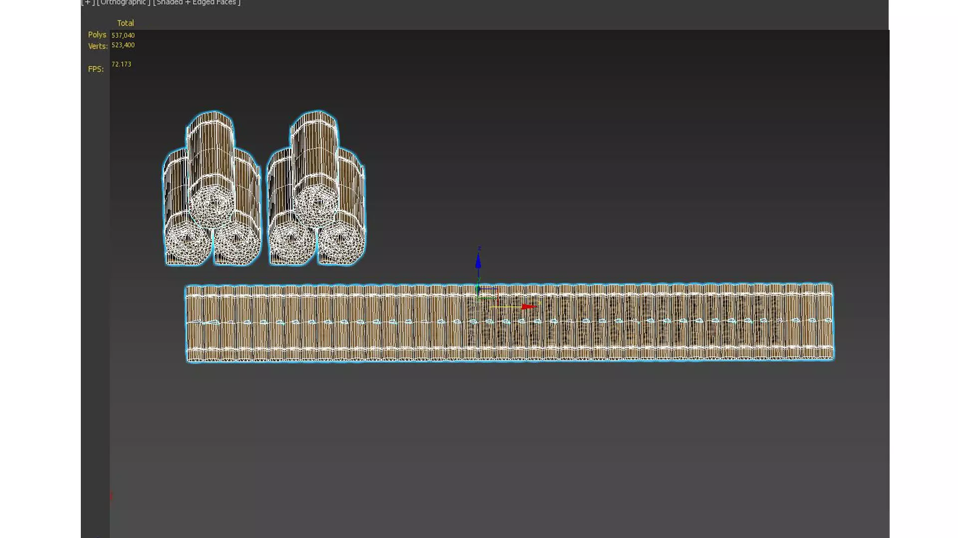 bamboo slip used for writing on during ancient times Low-poly 3D model_7