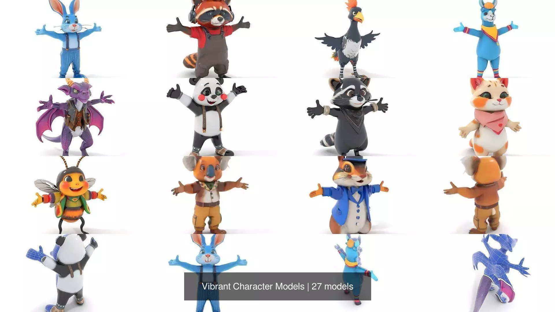 Vibrant Character Models 3D Model Collection_55