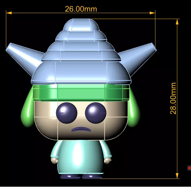 sad cute toy 3D printable model 3D print model_2
