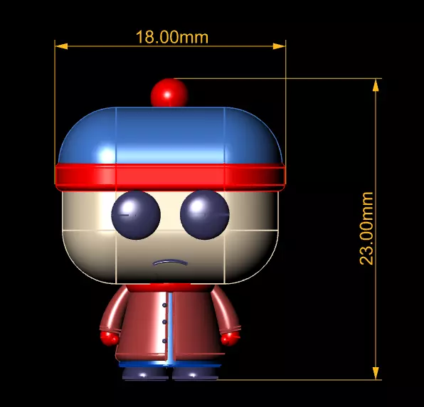 chibi 3D toy 3D printable model 3D print model_3