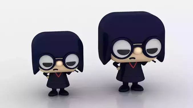 stylized fashion designer 3D printable model  3D print model