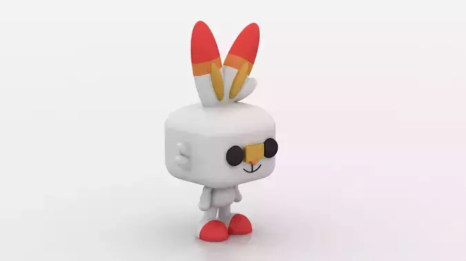  cute bunny  toy 3D printable  model 3D print model