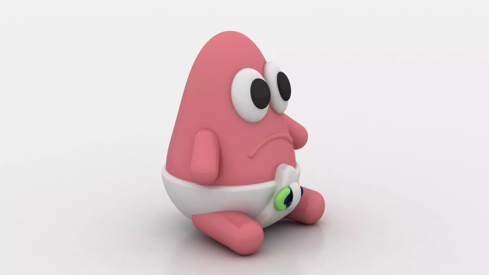 cute baby toy 3D printable model 3D print model