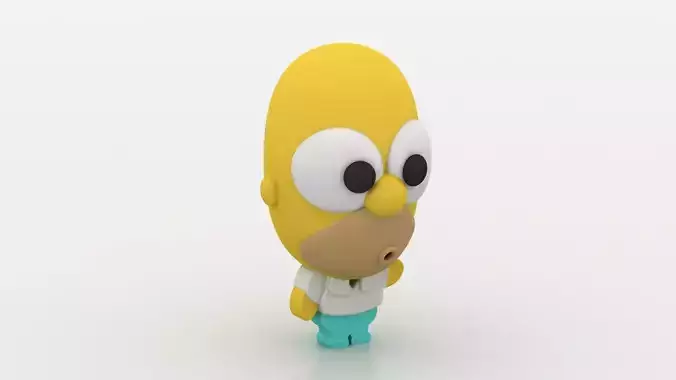 cartoon 3D character 3D printable model  