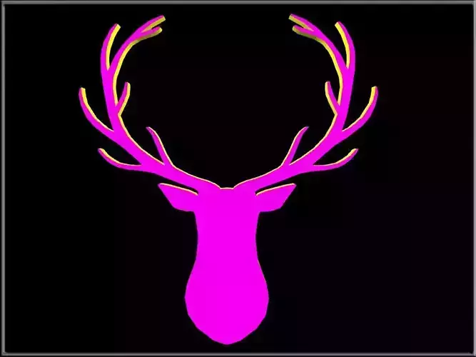Reindeer Head 02