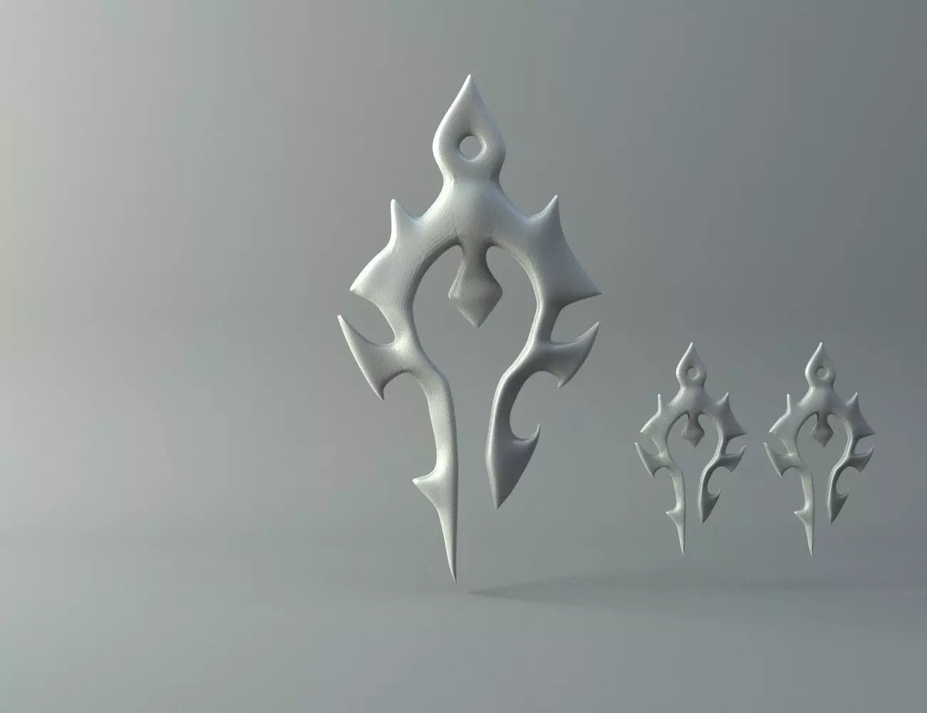 Horda jewel earrings and necklace Free 3D print model