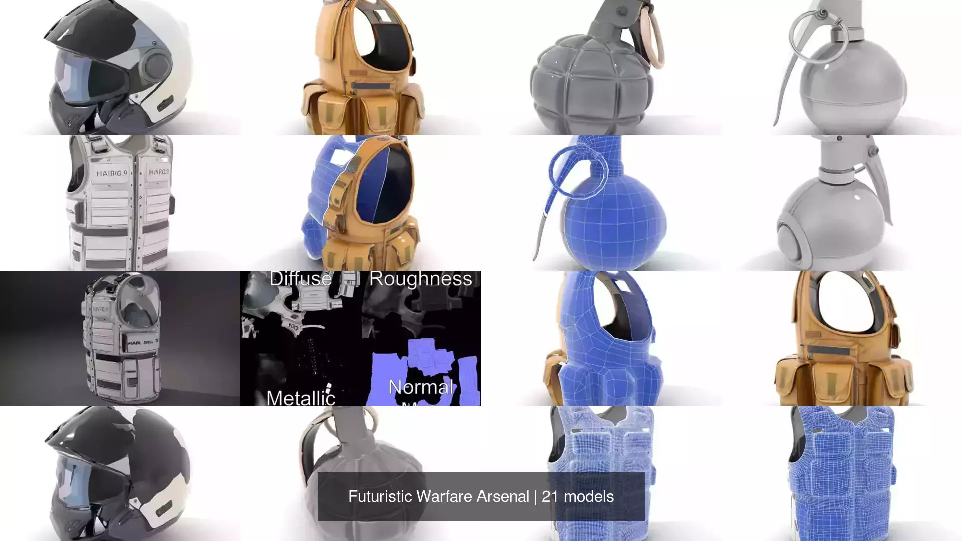 Futuristic Warfare Arsenal 3D Model Collection_26