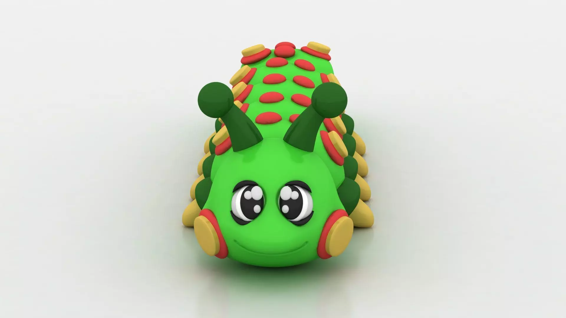 Cute caterpillar toy 3D printable model 3D print model_1
