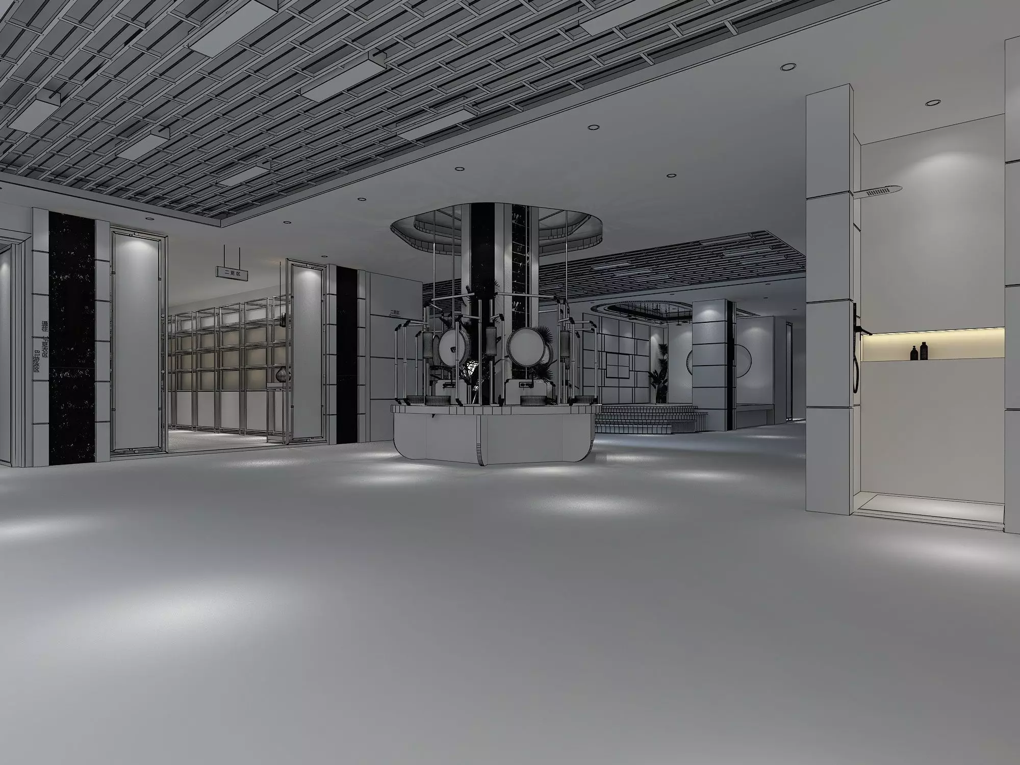 Hot Spring Pool  3D model_7