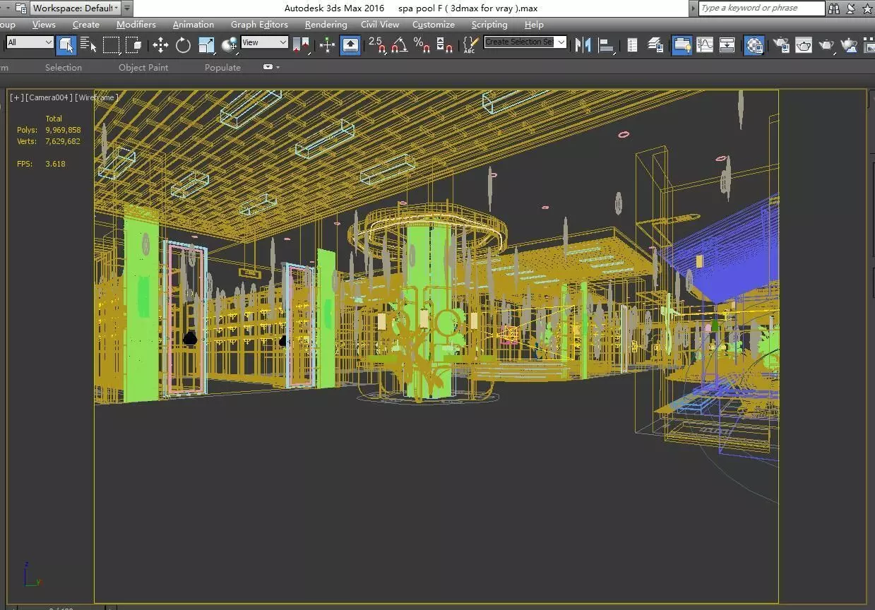 Hot Spring Pool  3D model_5