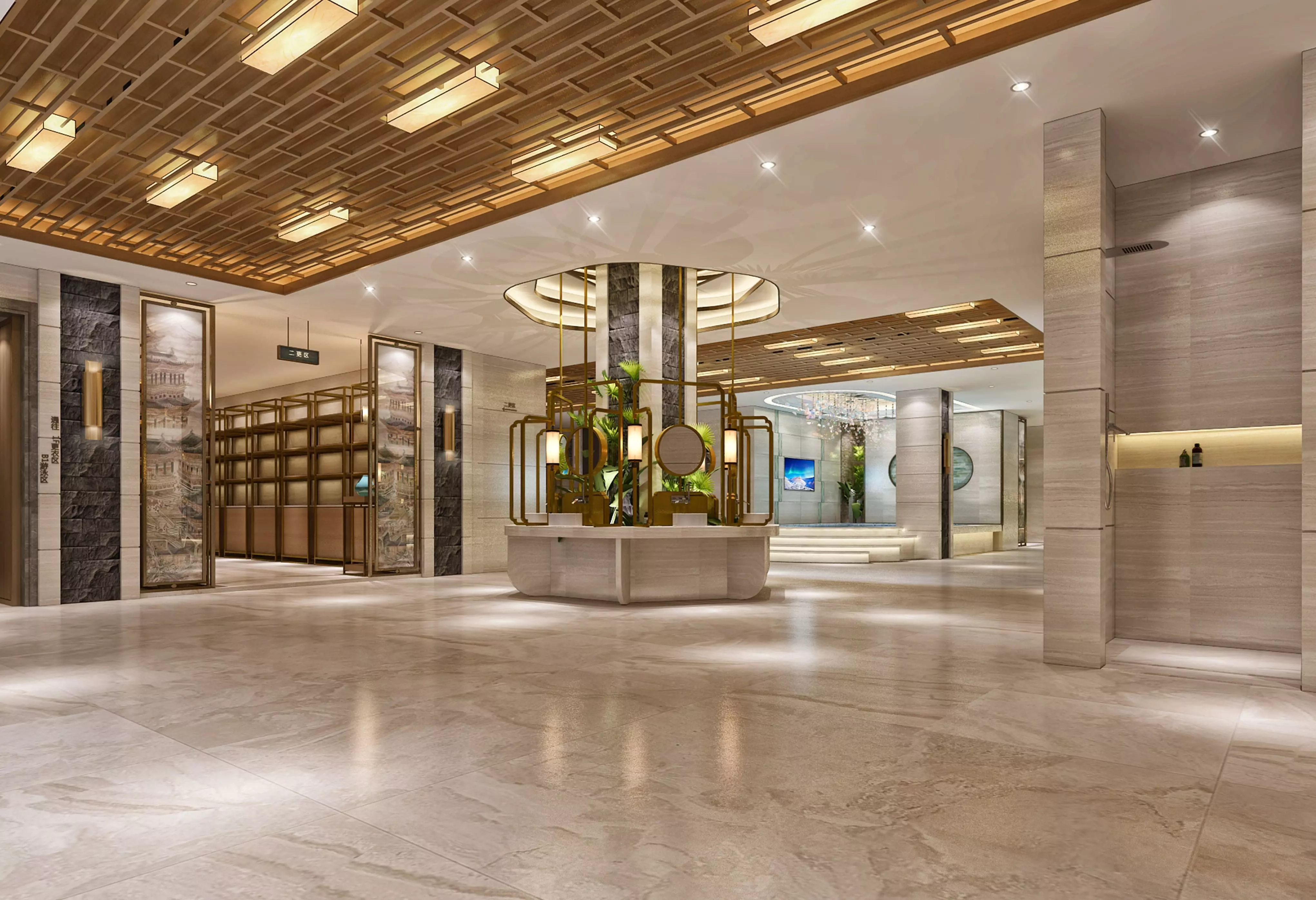 Hot Spring Pool  3D model_1