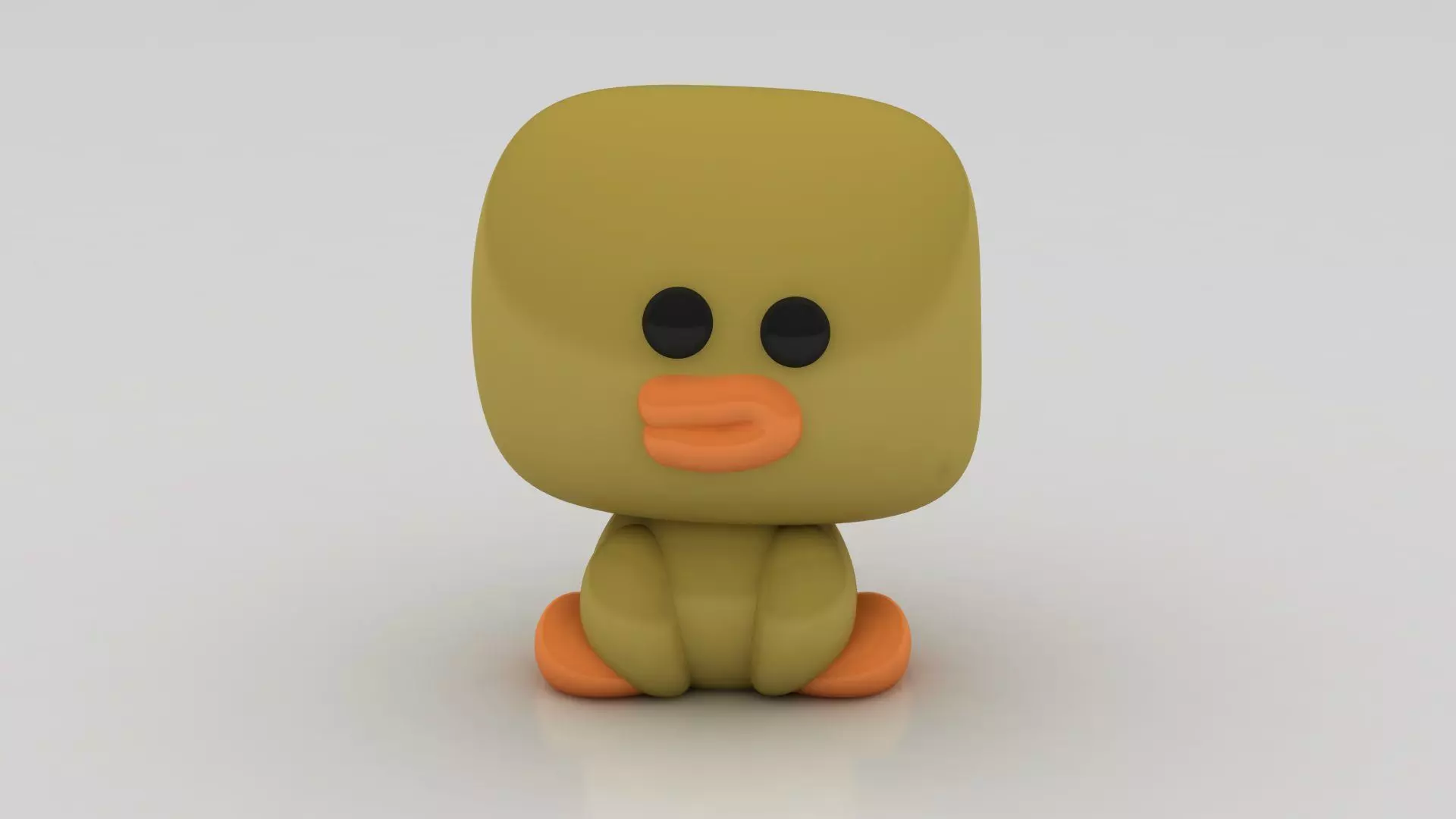 stylized duck model 3D printable model 3D print model_0