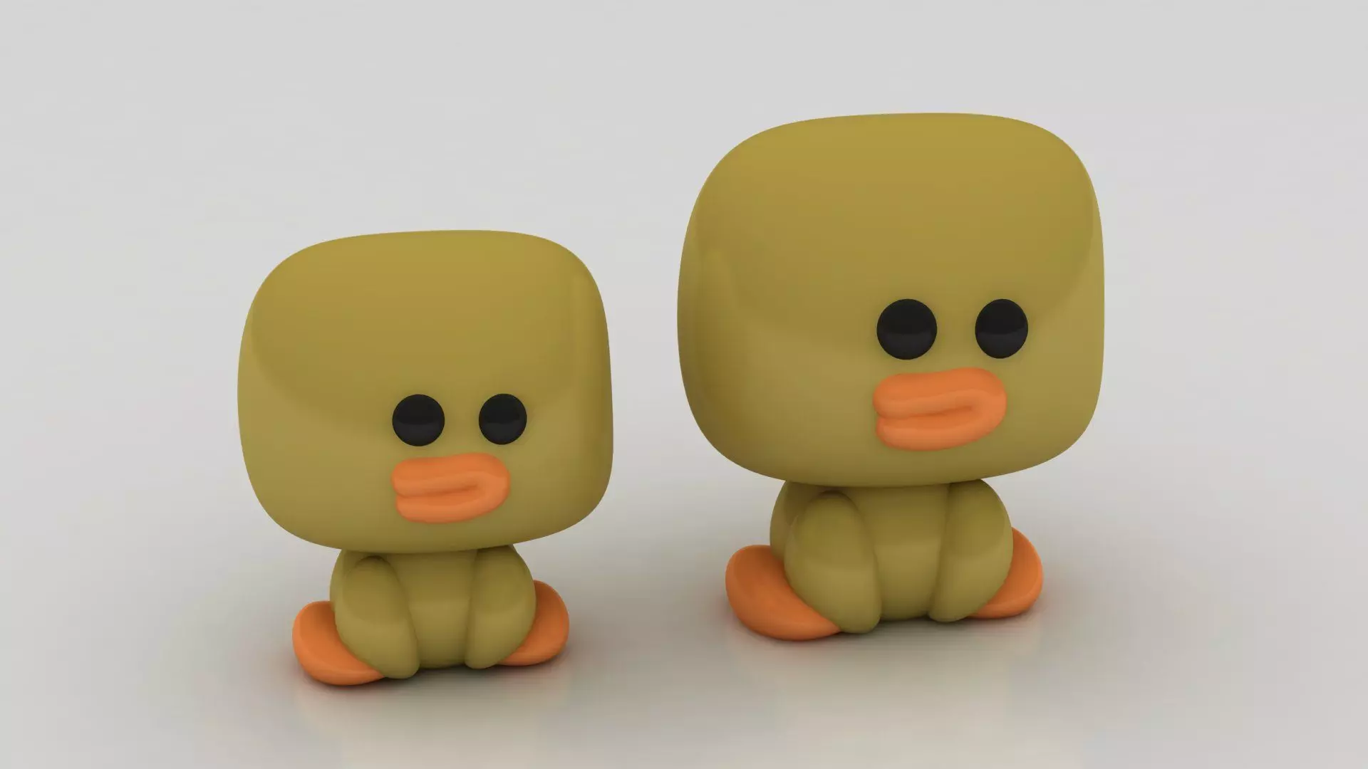 stylized duck model 3D printable model 3D print model_1