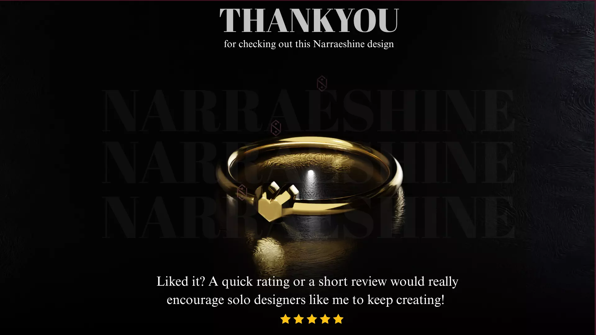 Womens Ring Ultra minimal - HeartBeat - STL OBJ- Resinprint Free 3D print model_5