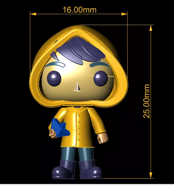 stylized kid model 3D printable model 3D print model_3