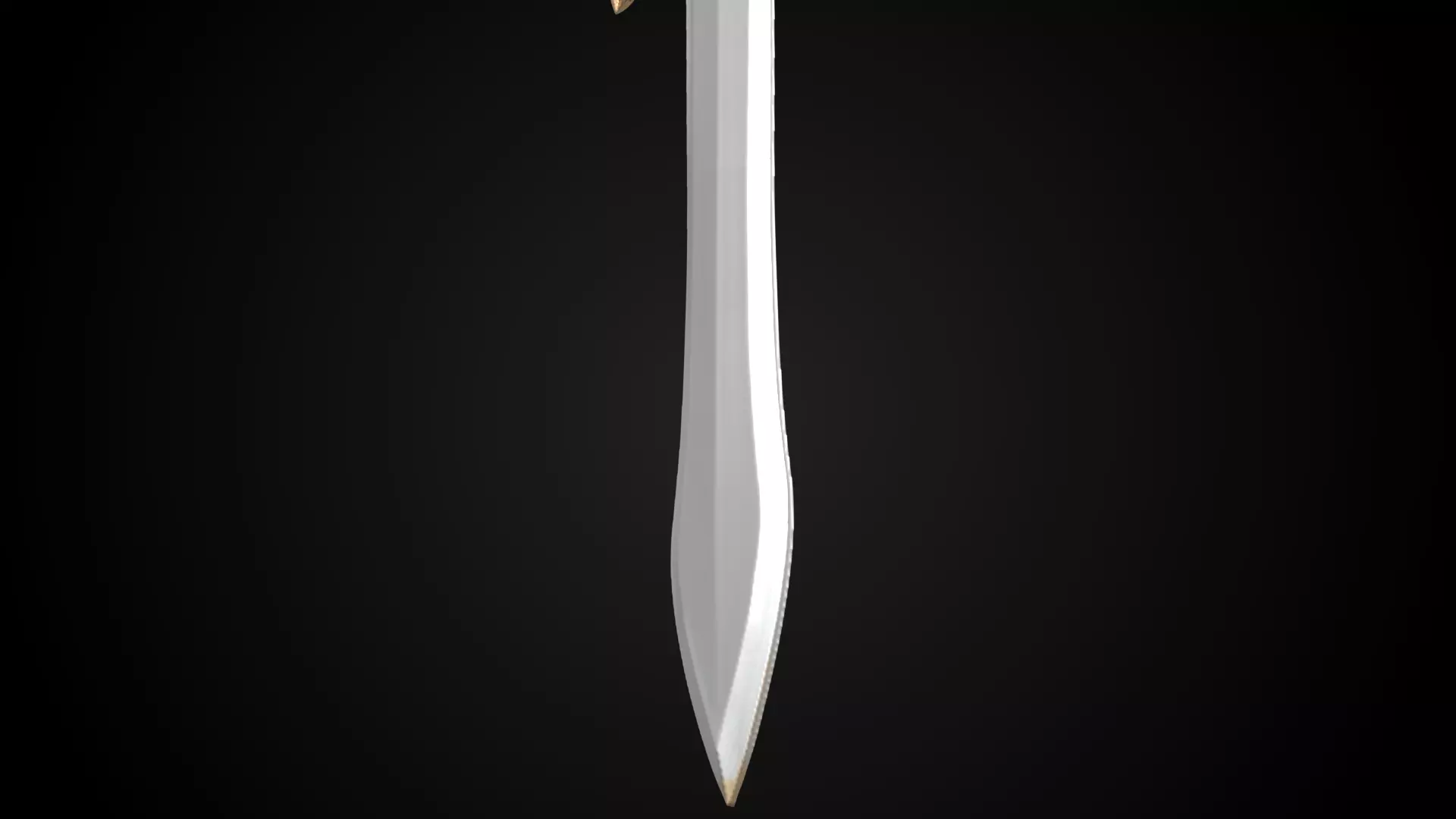 Stylized Hobbit Sword - Field Fang - Game Ready Free 3D model_5